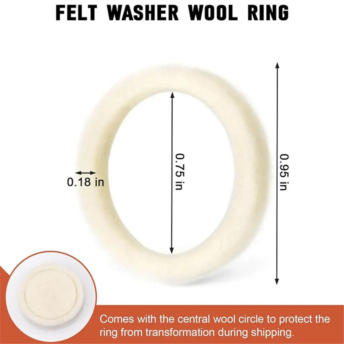 #97P 10pcs Felt Washer for Breville Barista Express BES870 BES880,SP0001575 Wool Ring Accessories,(Felt)