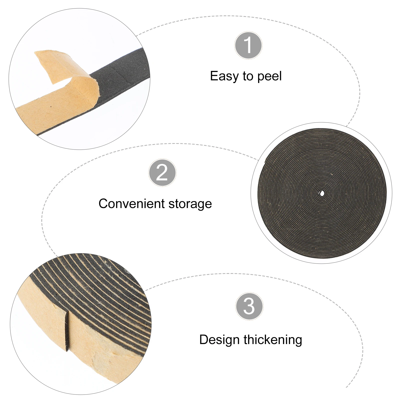 

Horn Sealing Gasket Strip Self-adhesive Speaker Mounting Soundproofing Tape Deadening Material Speakers