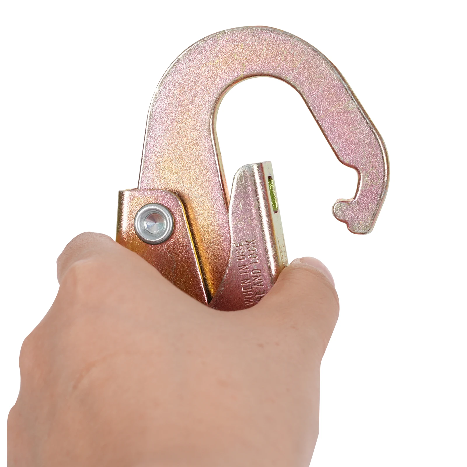 16ft Flip Line, Steel Wire Core Flipline Kit, Triple Locking Carabiner Tree Climbing Lanyard Suitable for Overhead Workers, Roof