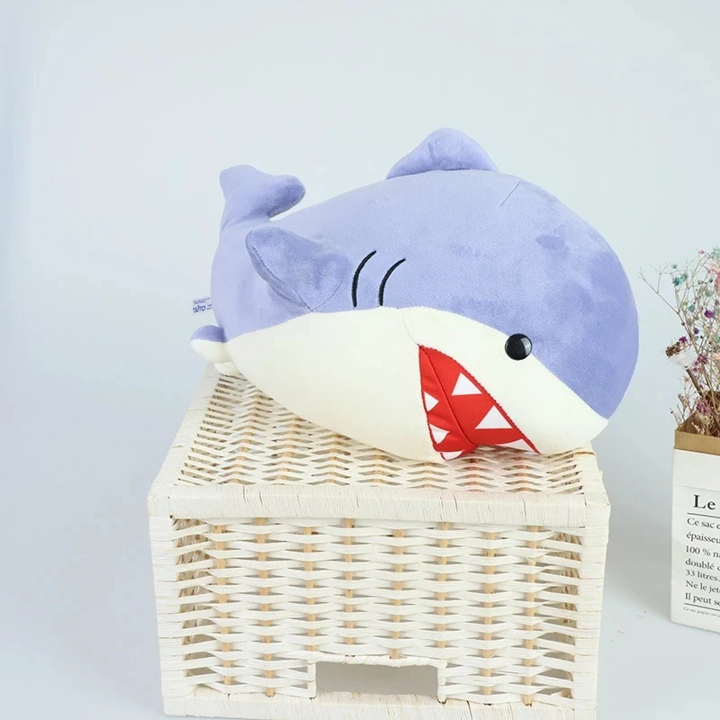 Shark Commander Brand New Anime Final Fantasy XIV FF14 Cute Shark Soft Plush Doll Plush Toy Cartoon Christmas Gift 30cm