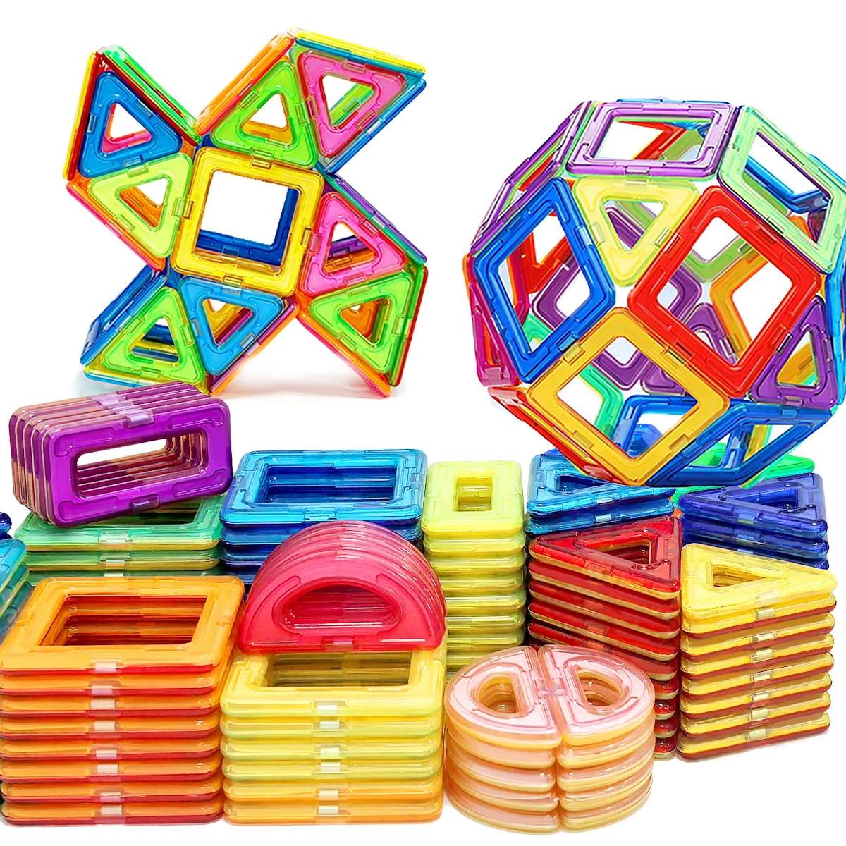 

Magnetic block toy, medium-sized toy building set, suitable for kid's learning and education，birthday, Halloween, Christmas gift