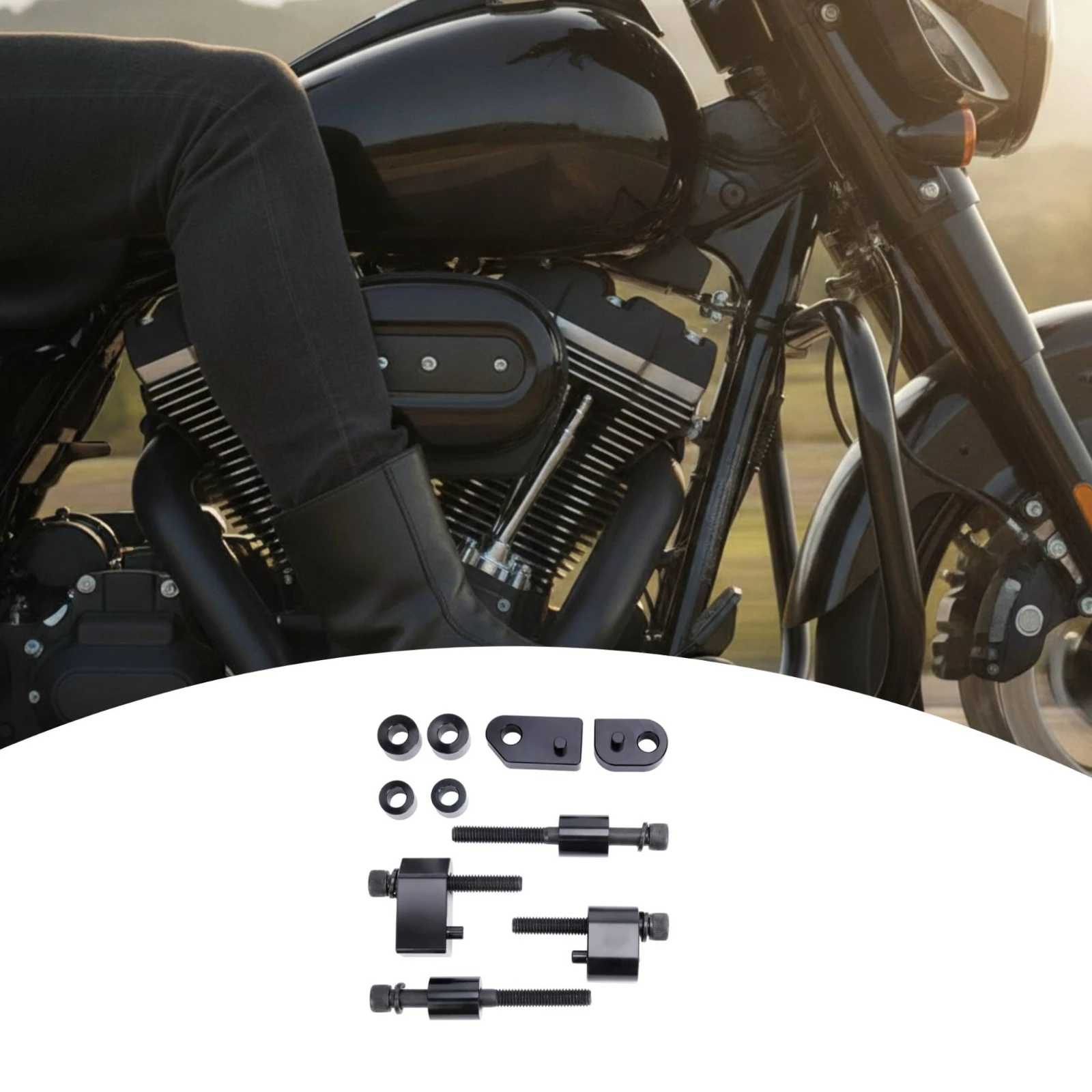 Driver Floorboard Spacer Kit Corrosion-Resistant Driver Floorboard Extensions Hardware Metal Rustproof for Harley Owners