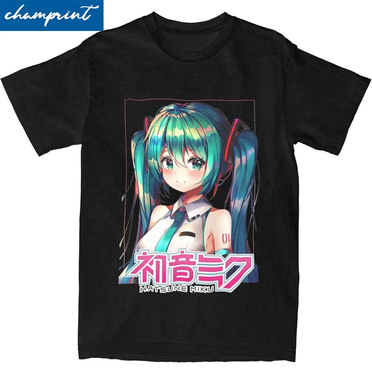 Men Women's VOCALOID Hatsune Miku T Shirts Manga Cotton Clothes Vintage Short Sleeve Round Neck Tee Shirt Gift Idea T-Shirts