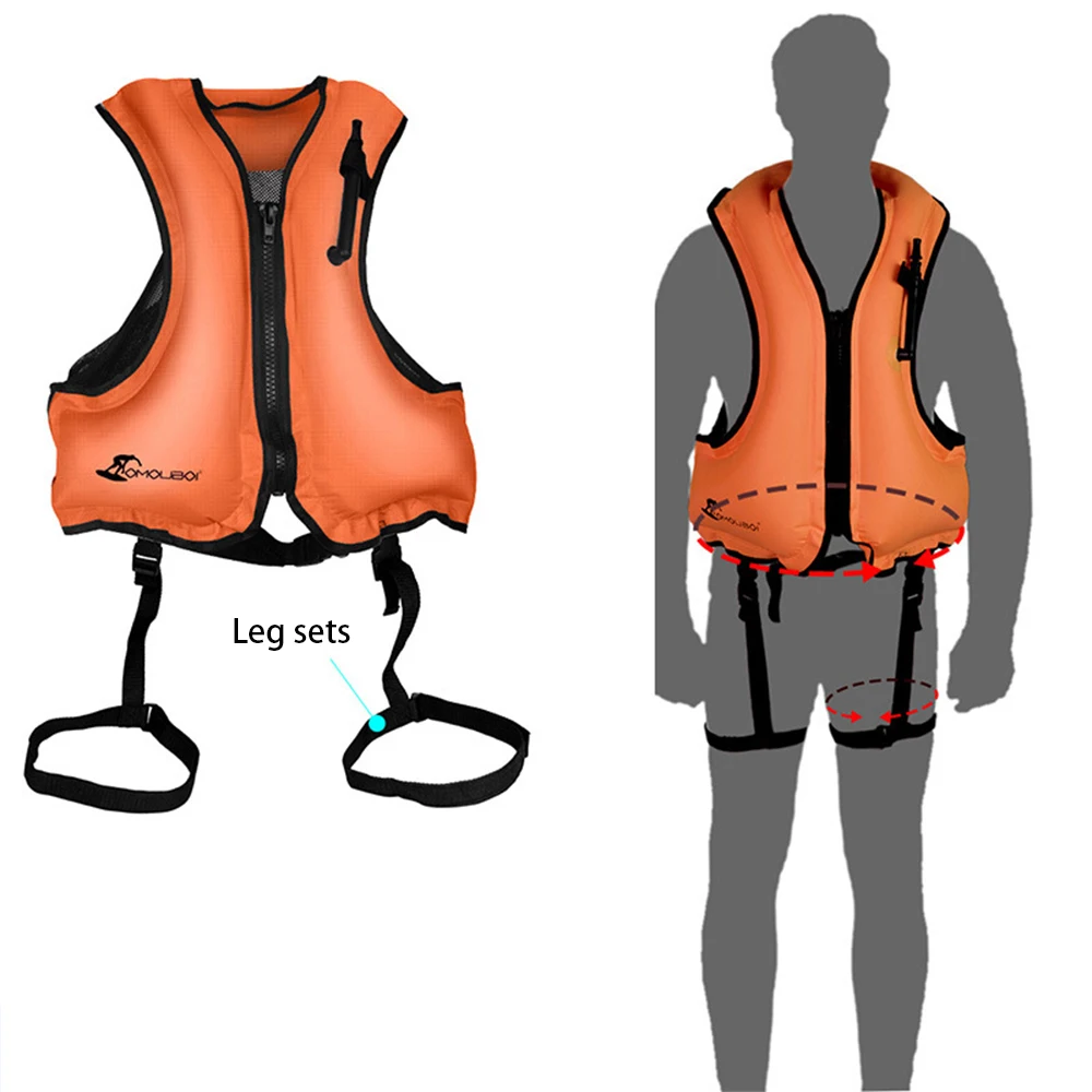 Inflatable Adult Swimming Life Jacket, Buoyancy Vest, Water Sports, Surfing, Snorkeling, Floating Safety Jacket