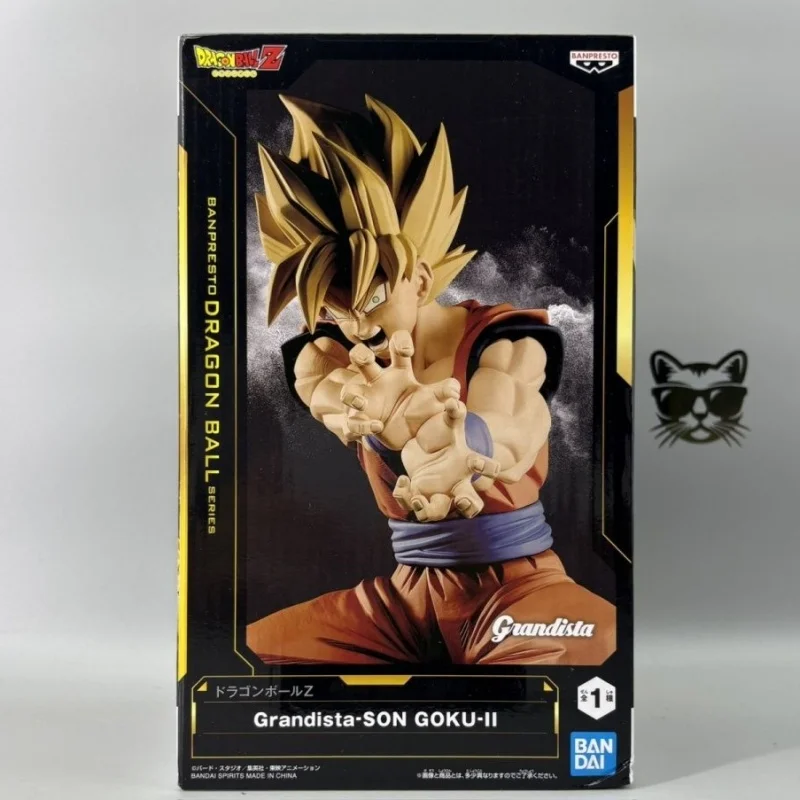 

Bandai оригинальный BANPRESTO Dragon Ball Z Grandista Super Saiyan SON GOKU II ПВХ аниме фигурка экшн-модель Коллекционная игрушка