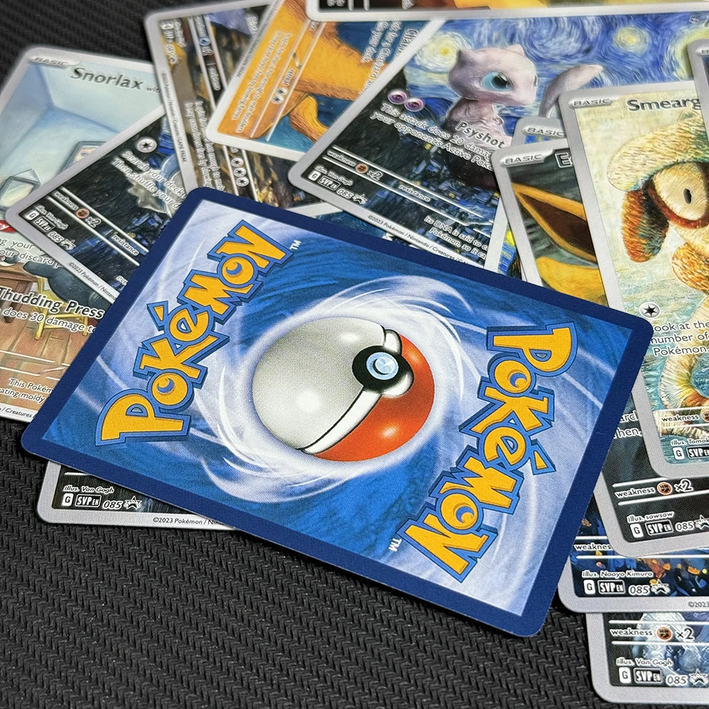 بطاقات ألعاب PTCG بوكيمون ليلة مرصعة بالنجوم فان جوخ 085 SVP مجموعة Charizard Pikachu Venusaur Mew Snorlax Lugia Mewtwo Blastoise #6