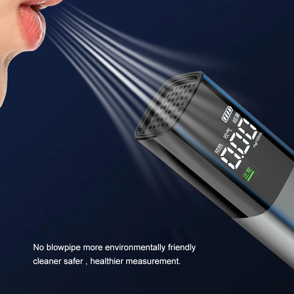 Small Carry USB Charging With Type Tester Detection USB Charging Breathalyzer With Non-contact Tester With Blow