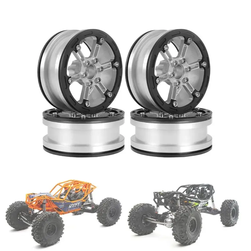 ABUM-56G Light Weight 2.2 Metal Beadlock Wheel Rim Hub For 1/10 RC Crawler Car Axial SCX10 Wraith Capra RR10 Traxxas TRX4,5