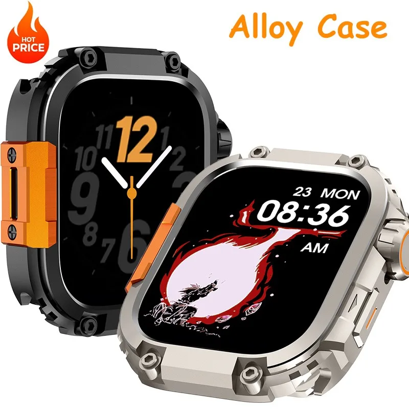 Luxus Legierung Uhrengehäuse für Apple Watch Series11 10 46mm Metall + PC Rahmen Schutz Shell Cover für iwatch 11 10 46MM Zubehör