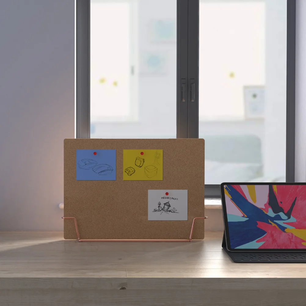 

Bulletin Board Wooden Frame Portable Chalkboard Menu Board for Home Office Classrooms Smooth Surface