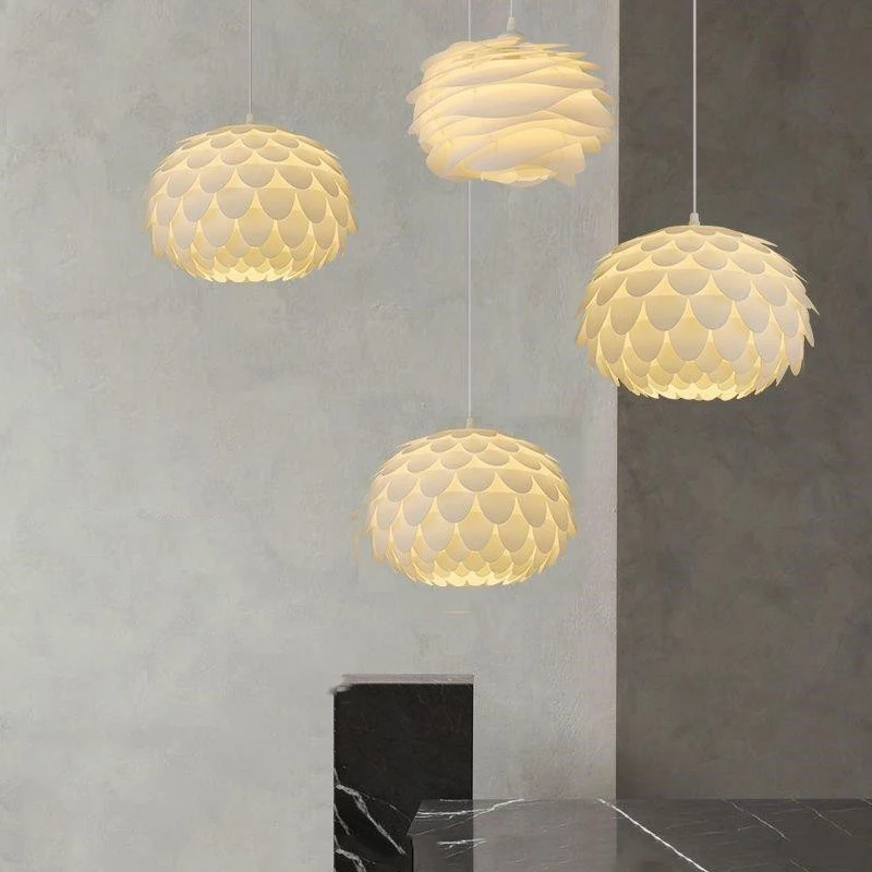 

LED modern simple acrylic Pendant Lights three-color light dining room bedroom study creative Ceiling chandelier AC85~265V