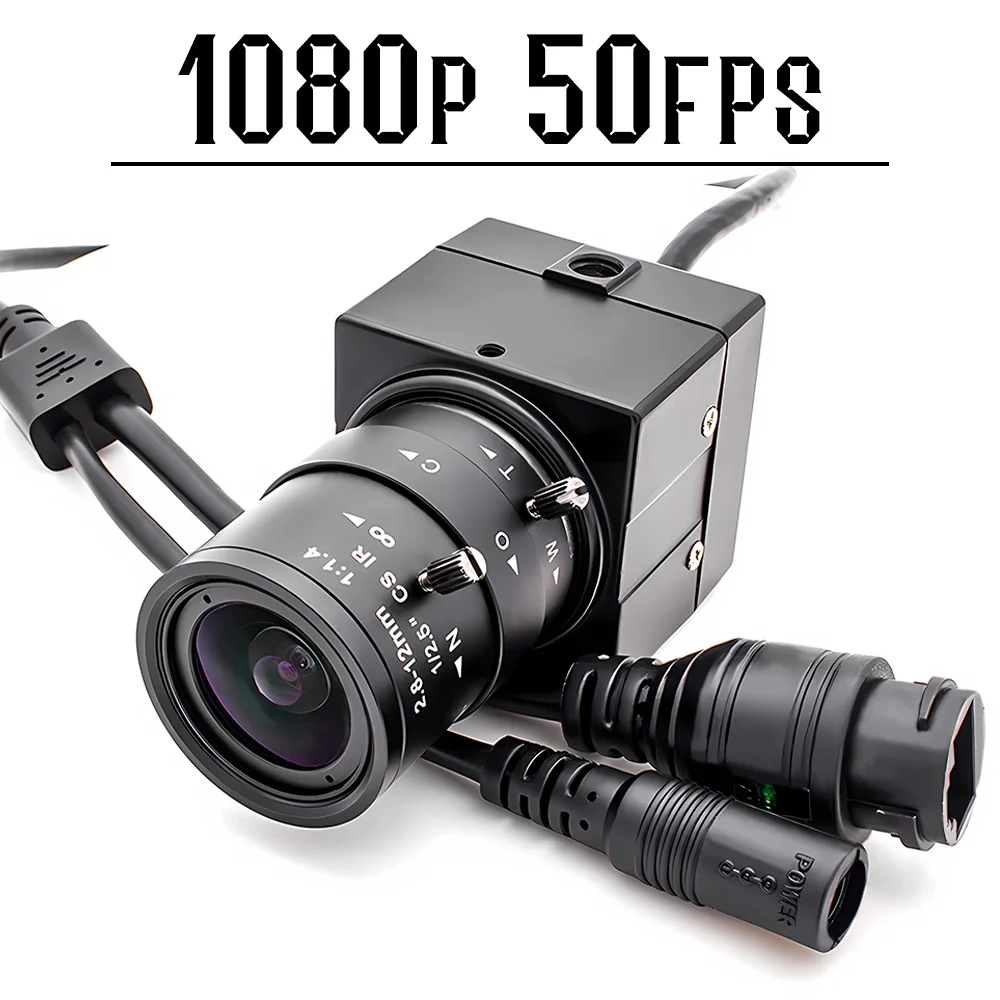 HD 1080P 50FPS Industrial IP Camera 5-50mm 10X Zoom Varifocal CS Lens Security Onvif RTSP CCTV System Video Surveillance Camera