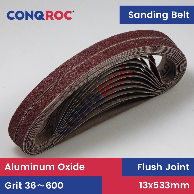 20 Pieces 13x533mm Sanding Belts Aluminum Oxide 1/2