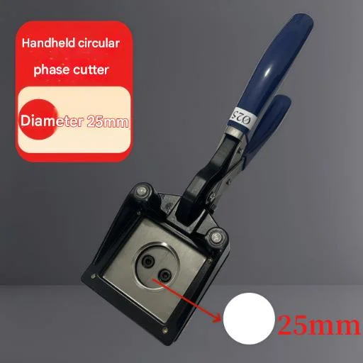 Handmatige ronde stansmachine 10mm-50mm, foto-snijder, stans voor papier, visitekaartjes, knutselwerk, doe-het-zelf projecten