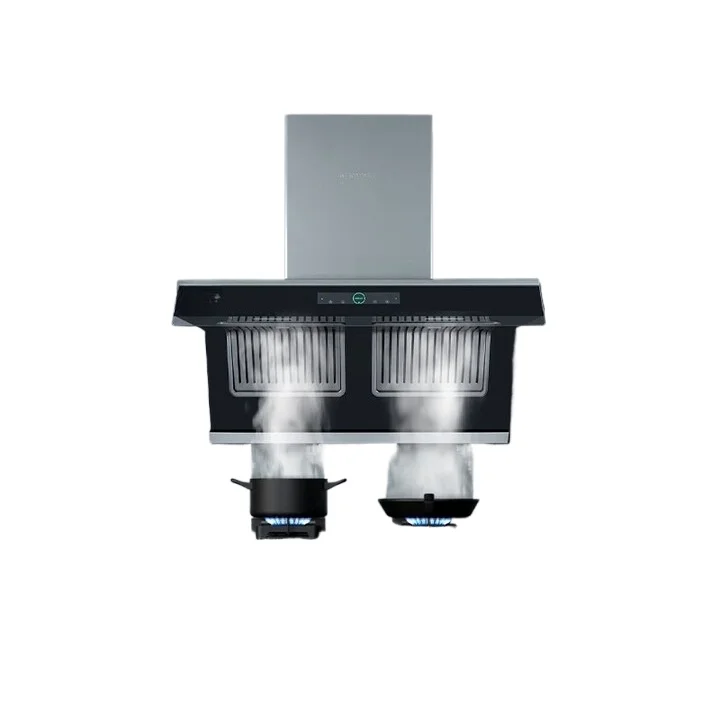 

Top side double suction range hood large wind fume separation range hood