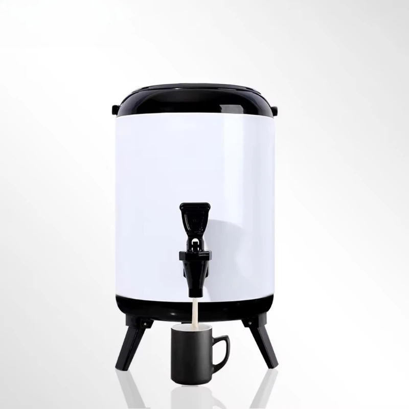 

Commercial catering equipment insulation bucket 8L 10L 12L white stainless steel insulation bucket