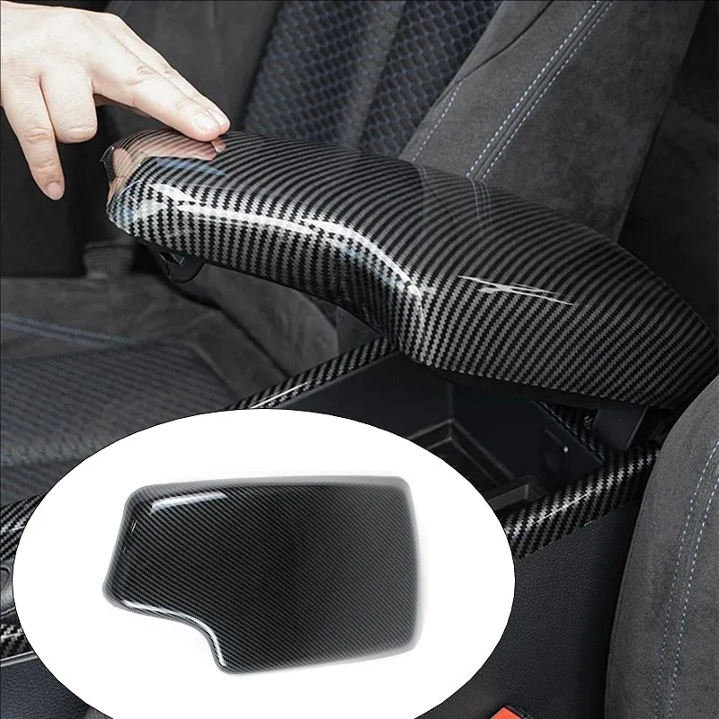 

Car Accessories Console Armrest Storage Box Cover Protection For BMW 3 4 Series F30 F32 2013-2019 LHD Carbon Fiber Color Sticker
