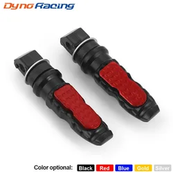 8MM Hole Aluminum Motorcycle Rear Passenger Foot Pegs Pedals Footrest Scooter Foot-Peg Motorbike Pedal Modification 2pcs /set