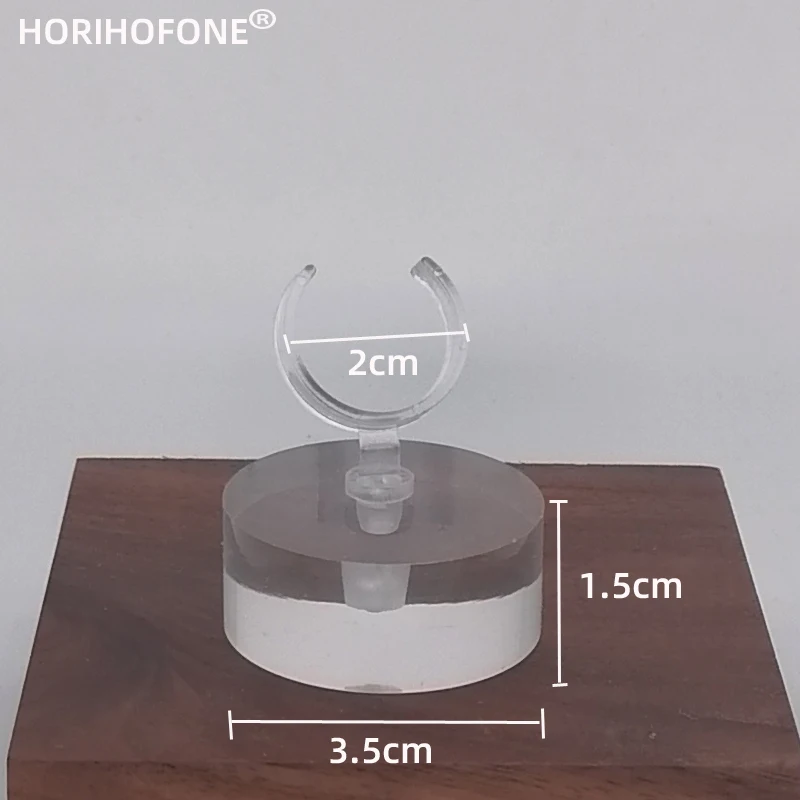 New Creativity Clear Acrylic Ring Display Stand Jewelry Showcase Ring Organizer Holder Jewellery Stands Cases Photography Props