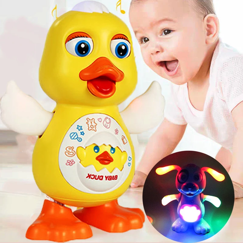 Fun Electric Dance Music Light Walk Doll Robot Toy for Children Kid Boy Girl Baby Toddler 7 8 9 12 Months 1 3 5 2 To 4 Years Old