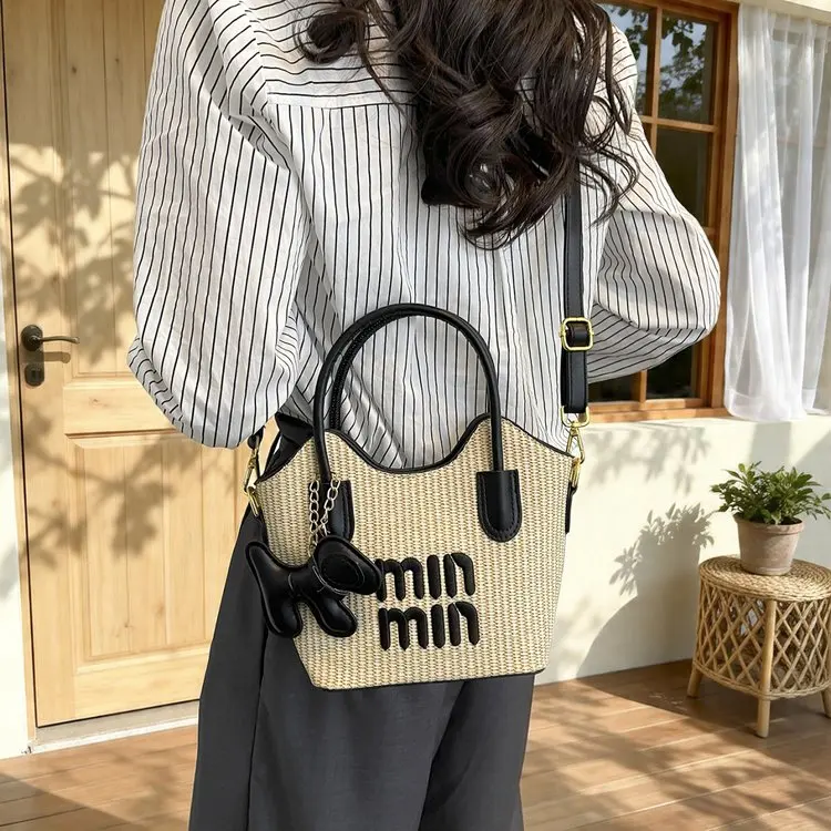 

Stylish Commuter Vintage Diaper Bag Women's Luxury Crossbody Bag Fashionable Leather Messenger Tote