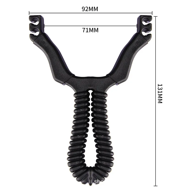 강력한 야외 사냥 게임 투석기를 목표로 Slingshot 수지 소재 카드 공 고무 밴드 특별 아처 야외 스포츠
