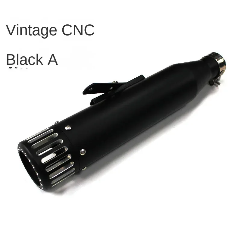 كاتم صوت عادم الدراجة النارية العالمي ريترو عتيق كلاسيكي مطلي بالكهرباء الهروب موتو لـ cg125 sr400 cb500 vt500 CM300 500 Cafe