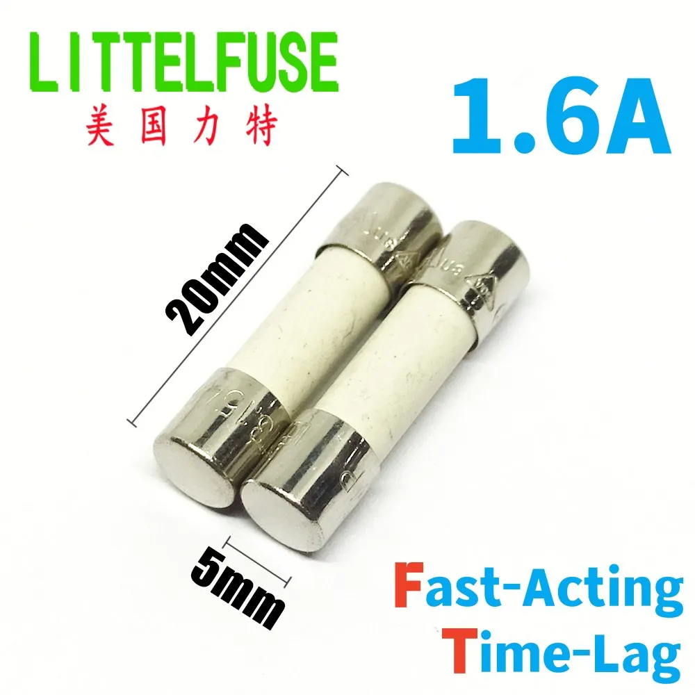10Pcs 1.6A 250V Lit… - image