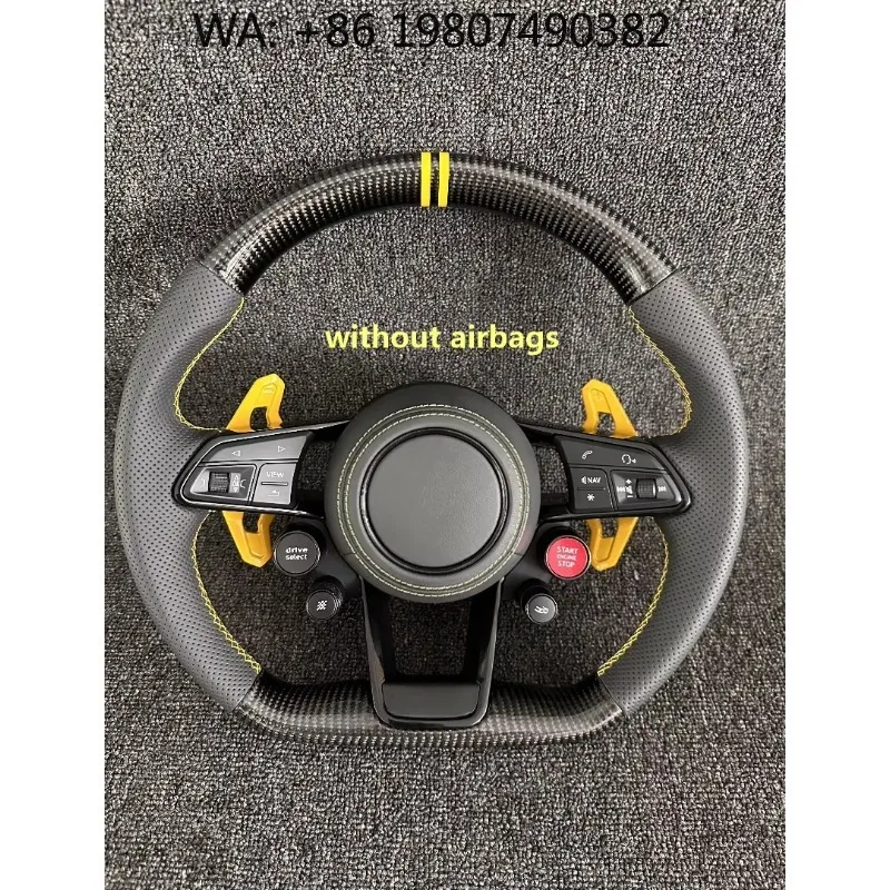

Blue Forged Carbon Fiber LED Steering Wheel Hot Modified Upgrade With High-End Texture Interior Parts