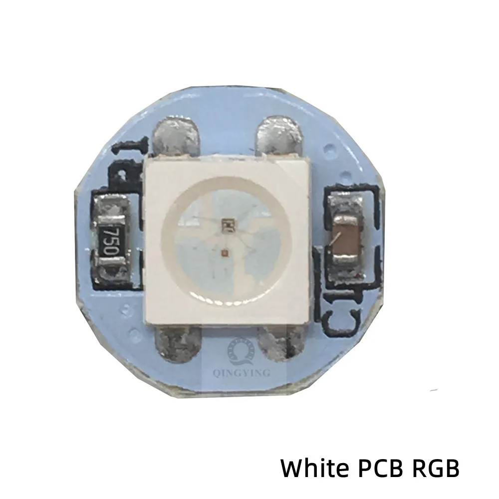 10-500pcs WS2812B RGB LED Chip WS2811 IC SK6812 Built-in RGBWW RGBNW RGBW LED Chip 5050 SMD Black/White PCB DC5V