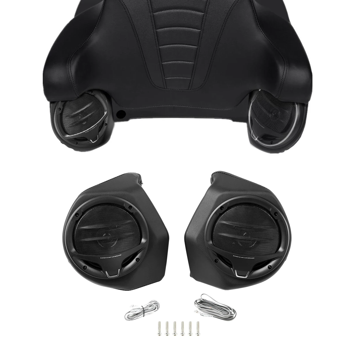 

Motorcycle 6-1/2'' Rear Speakers & Speaker Pods For Harley Touring Electra Street Glide Road King 2014-2020 2018