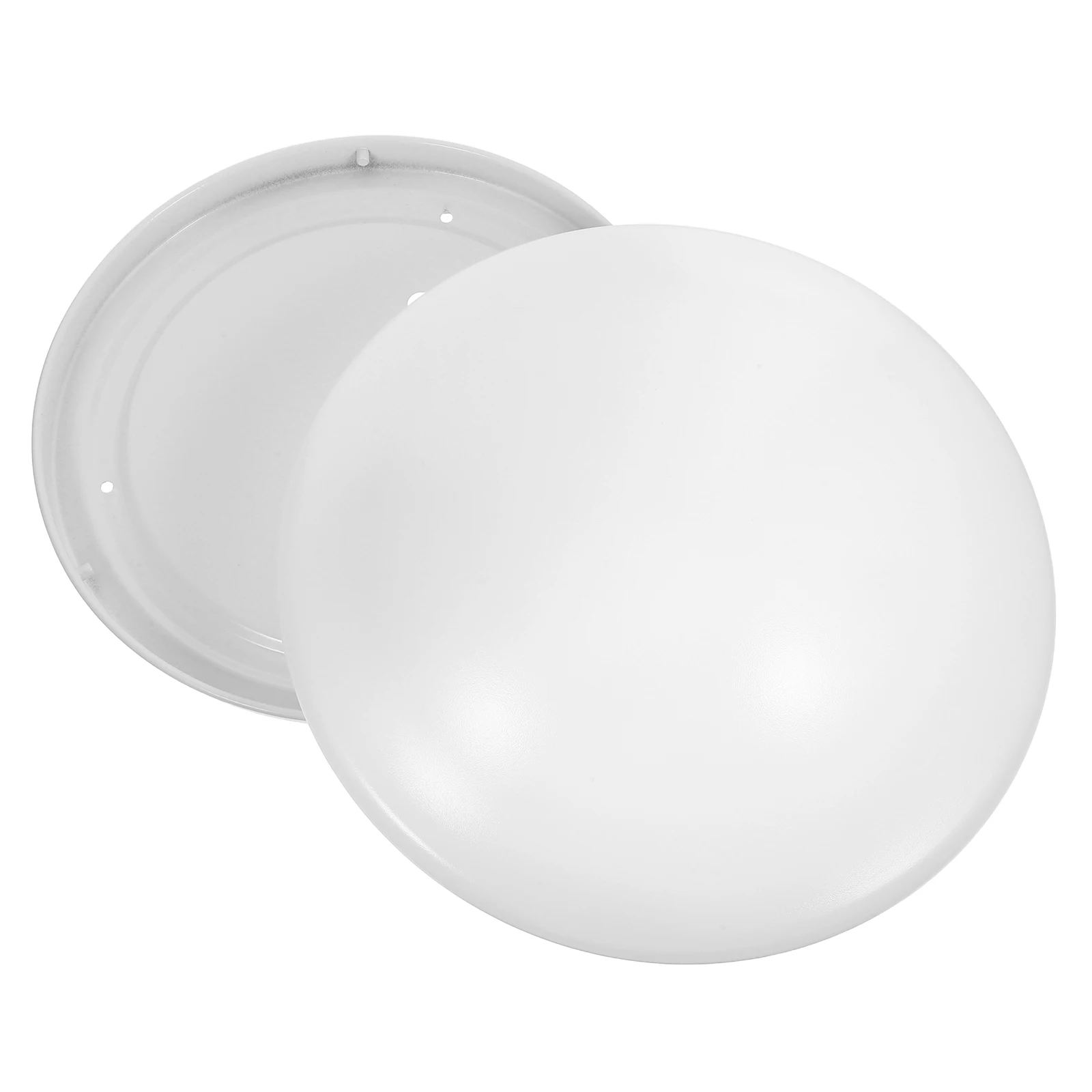 

Lampshade Replacement: Round Shade Cover With Base For Living Room Bedroom, White Metal Lampshade For Ceiling