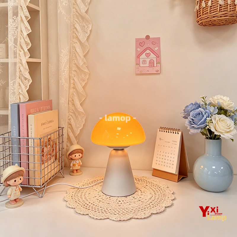 Murano-Glas Orange Kuppel-Pilz – Mushroom Table Lamp Bewertung und Preis