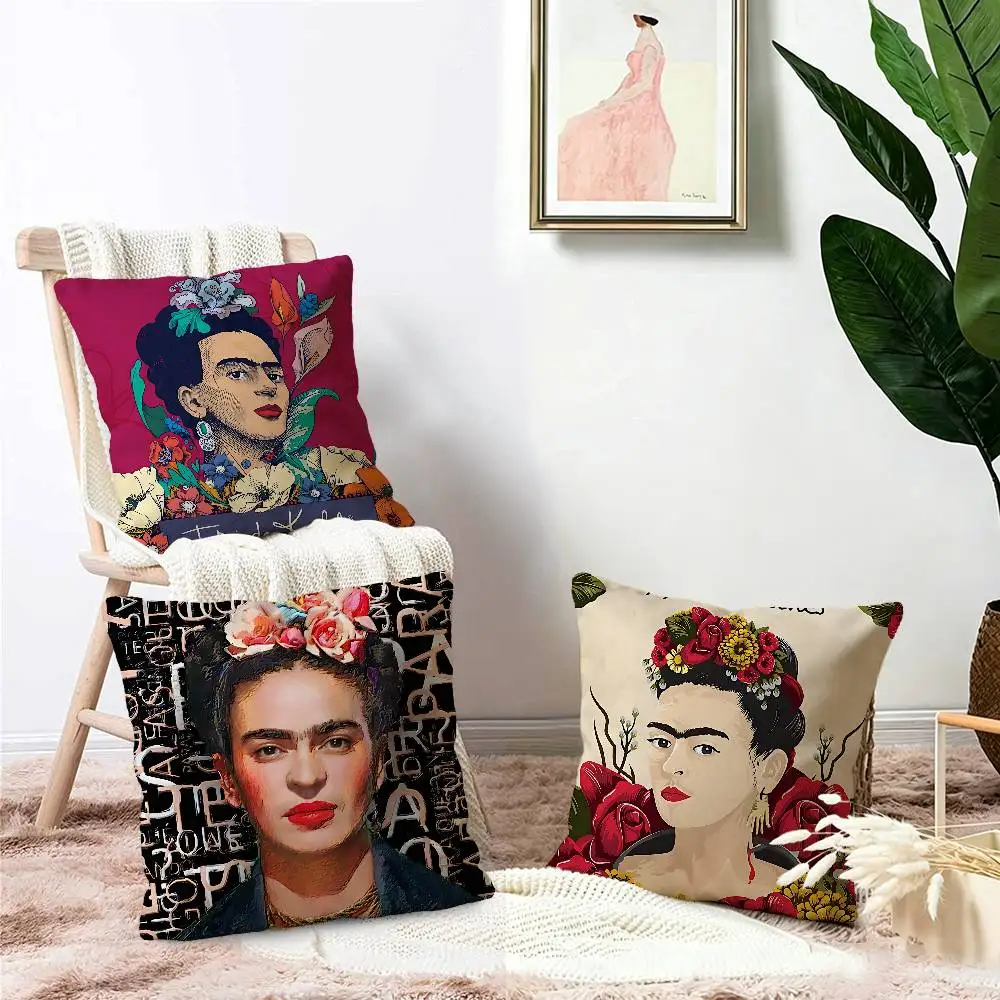 Mexican F-Fridas Various Anime Pillow Gift Home Office Decoration Bedroom Sofa Car Cushion Cover case 45x45