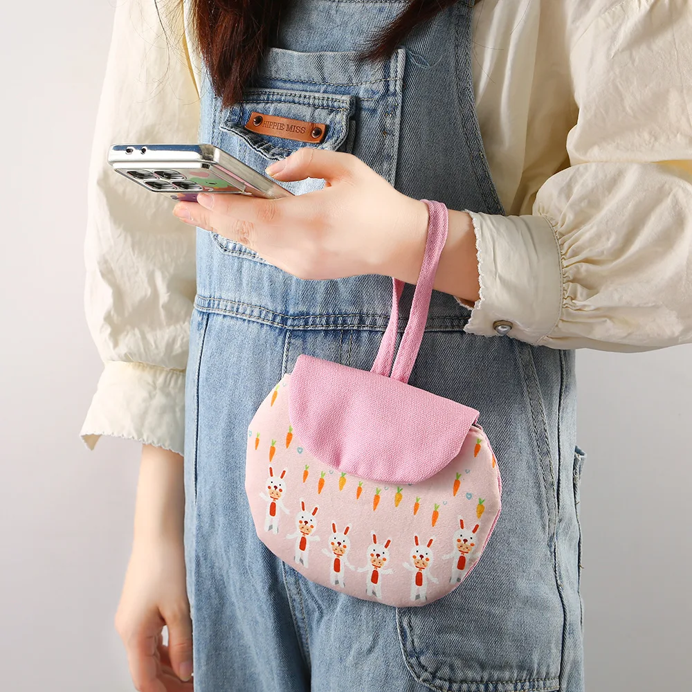 Tas Mini Lucu Portabel untuk Penyimpanan, Dompet Koin, Kunci, Kosmetik, dan Perlengkapan Menstruasi untuk Wanita