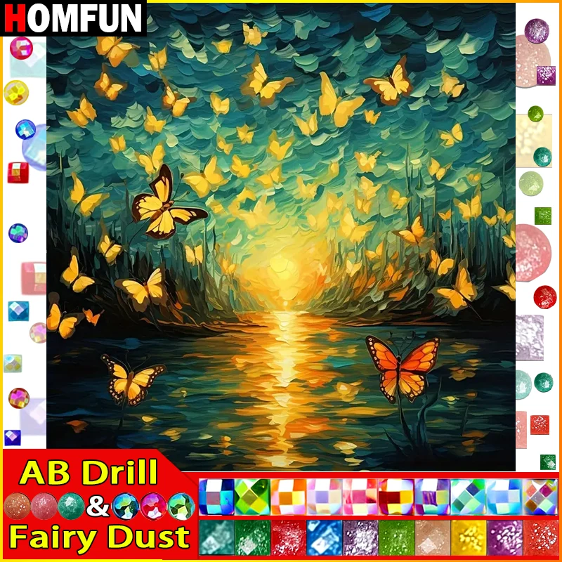 HOMFUN Fairy Dust AB Full Drill Diamond Painting 