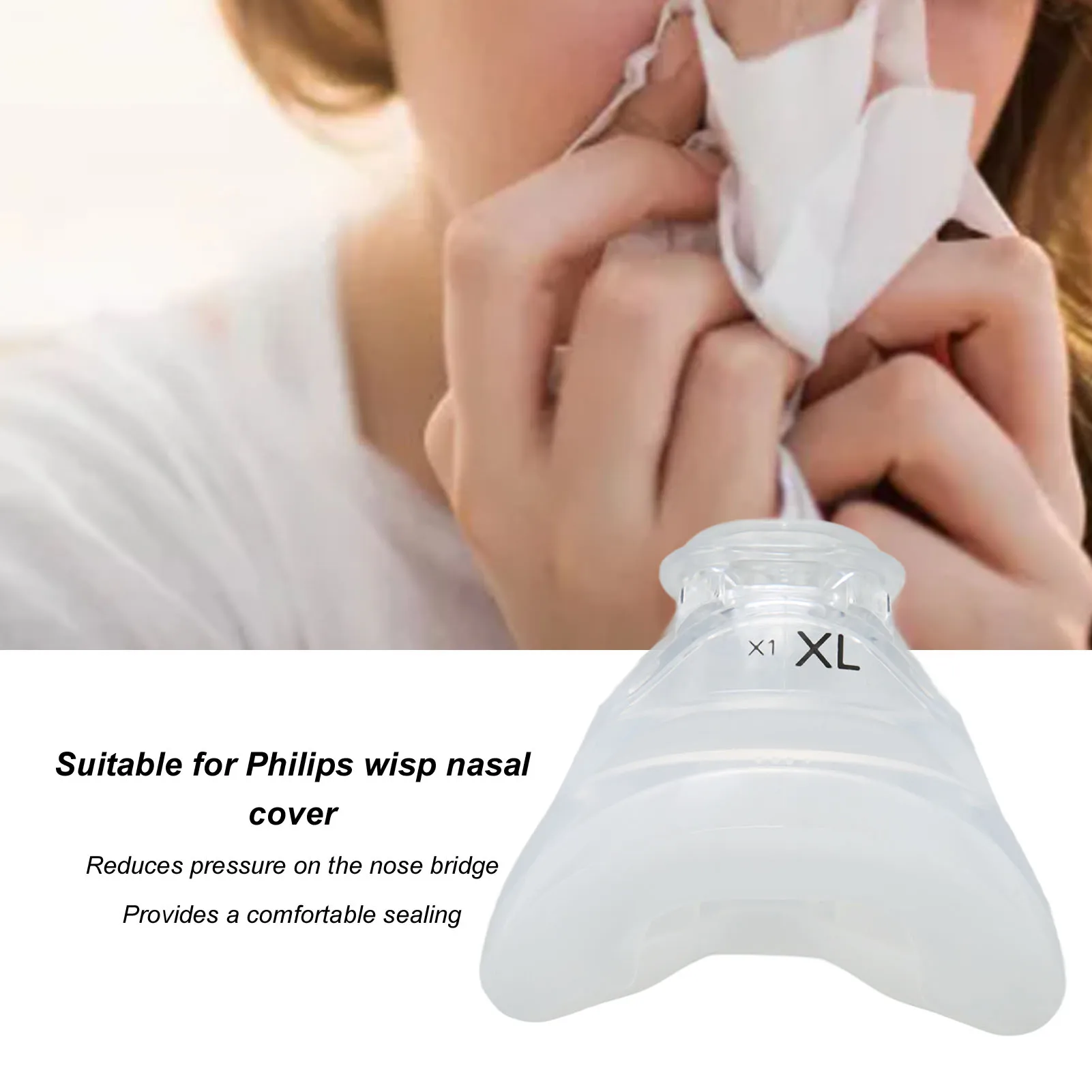 Nasal Cover Accessory Nasal Cover Replacement Cushion Nasal Guard Cushion Breathing Machine Accessory Fit for Philips Wisp