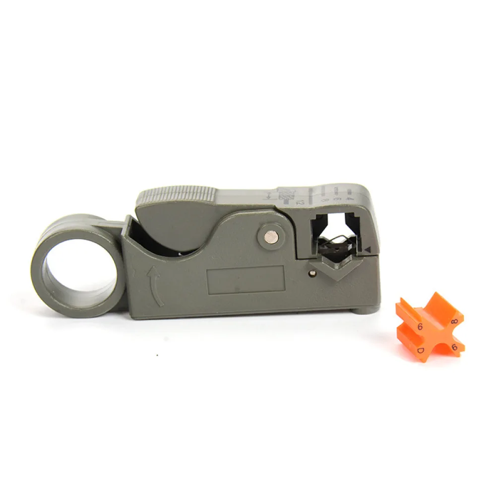 Rotary Coaxial Cable Cutter Adjustable Rotary Coaxial Cable Cutter Stripper Cable Cutting Tool Household Electronic Accessories