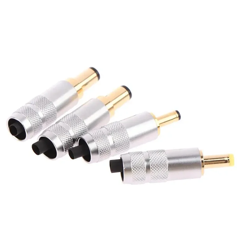 1PCS Copper Plated Gold 5.5 x 2.5 / 5.5 x 2.1 / 4.0x1.7 / 3.5 x 1.3 DC Power Plug Jack Male Connector for Linear Power Output