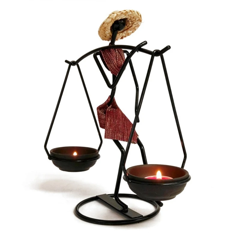 حامل شموع رومانسي، داي بيبول، بنات، ديكور الطاولة، ديكور المنزل-AS97 #4