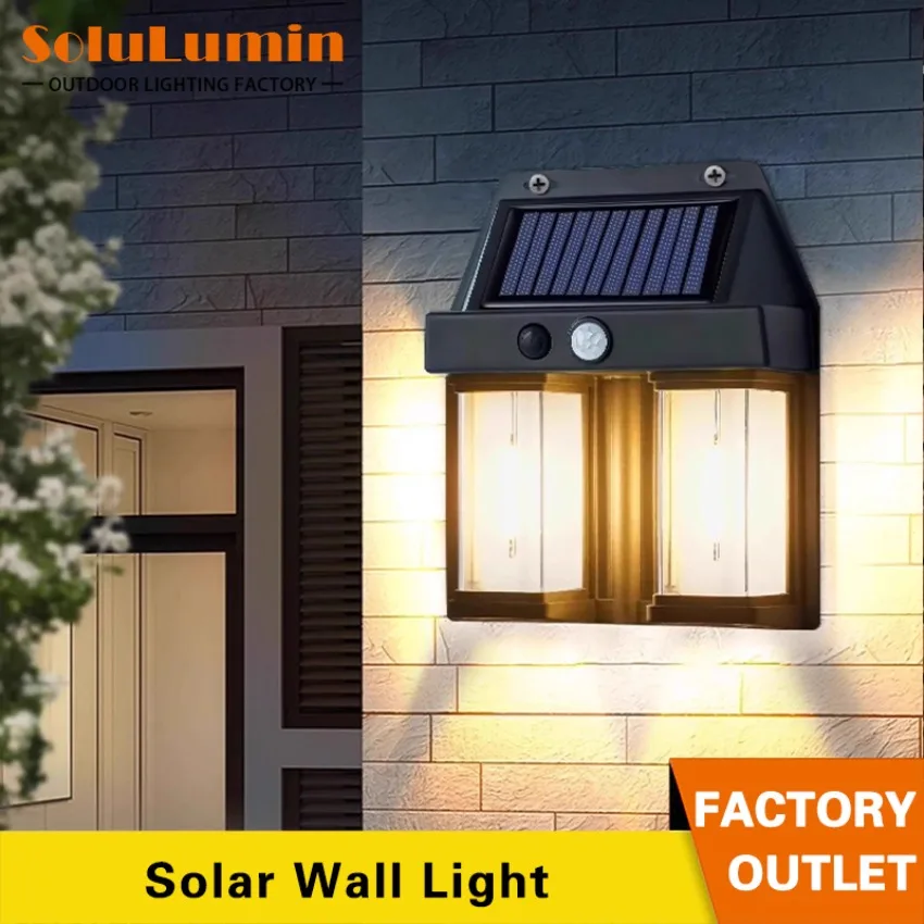 

Outdoor LED Garden Solar Wall Light Waterproof Tungsten Wire Light Garden Wall Light Motion Sensor Villa Courtyard Lighting Lamp