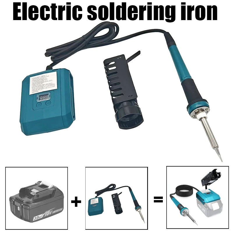 

Compatible with For Makita 18V Batteries Wireless Soldering Iron Workstation Tool Portable Lightweight 60W Soldering Iron Kit