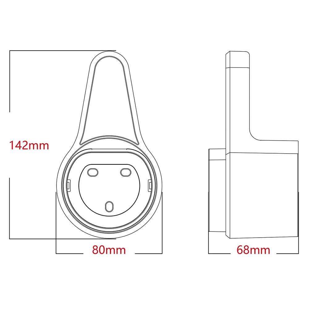 EV Charger Cable Holder Plug For Electric Car Vehicle Charging Organizer Socket Type2 Type1 Holder Wall Mount Bracket Socket