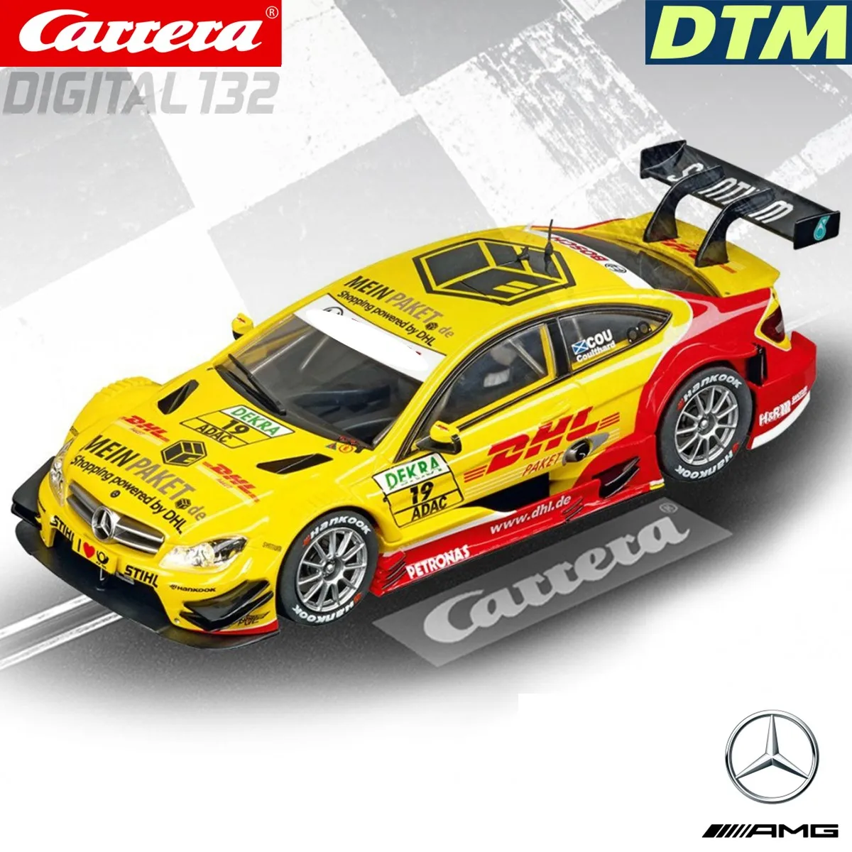 【未開封】Carrera Mercedes C-Klasse DTMスロットカー Carreraスロットカーの進化、Digital132 dtm、amg-mercedes c-クーペ