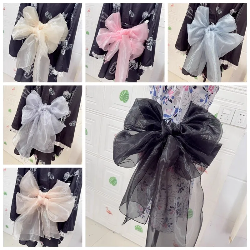 

Sheer Heko Obi for Adults - Traditional Kimono Waist Sash with Obi-age Scarf, Complete Waist Accessory Set