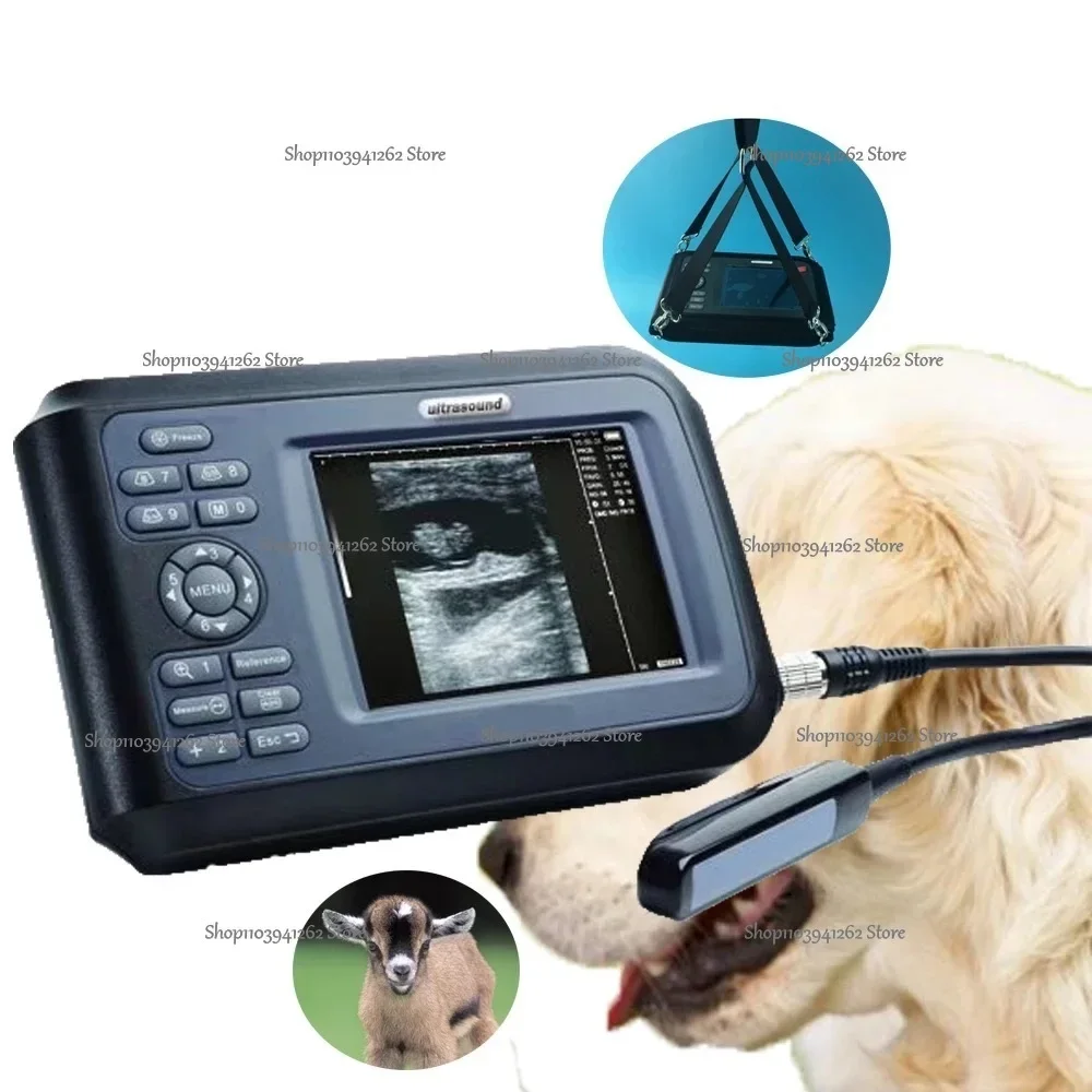 V8 Cheapest but great performance handheld veterinary ultrasound scanner with convex rectal probe for small and large animals