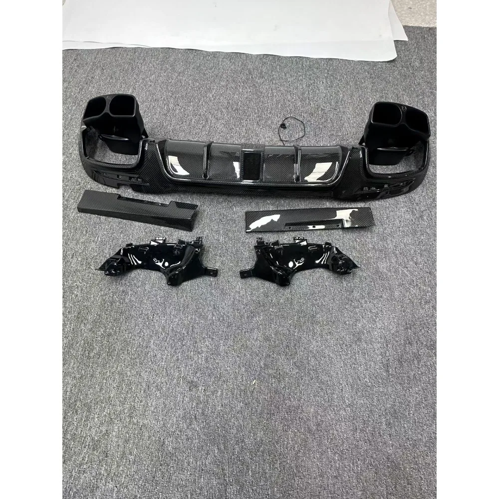 Rear Diffuser For Mercedes-Benz S-Class W222 2017-2020 Dry Carbon Car Body Kit Rear Lip Bumper Spoiler Splitter With tail lip