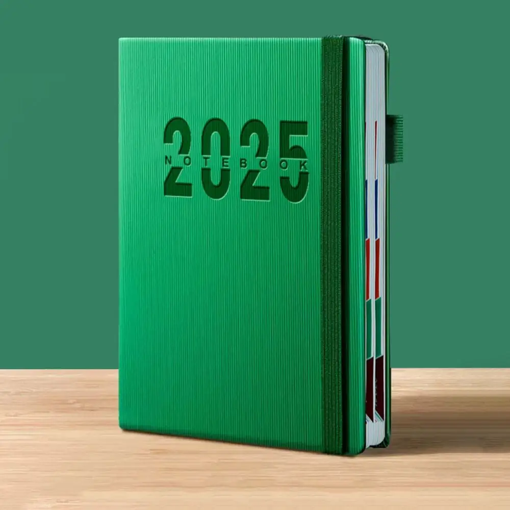 ภาษาอังกฤษ 2025 Schedule Planner Notepad 12 เดือนจดบันทึก 2025 A5 โน้ตบุ๊ค To Do List ไดอารี่ Notepad 365 วัน Notepad