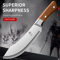 Stainless steel ultra sharp bending fracture knife, suitable for precise cutting, trimming, and peeling by professional butchers