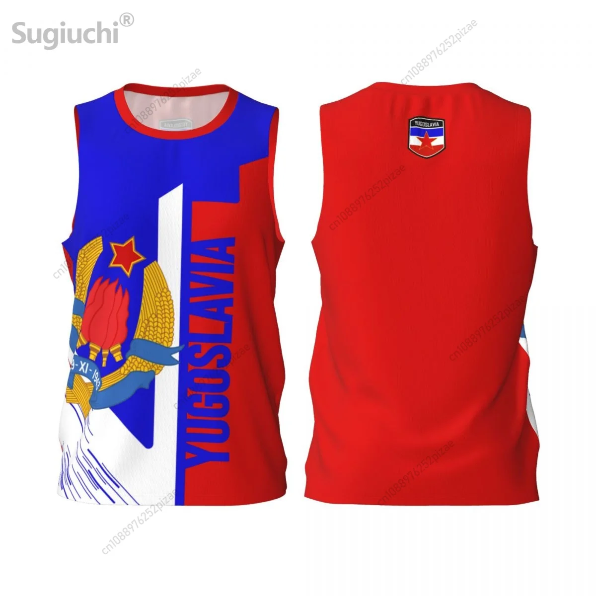 Custom Name Number Yugoslavia 3D Flag Sports T-shirts Men Clothing Breathable For Basketball Running Fitness T shirt